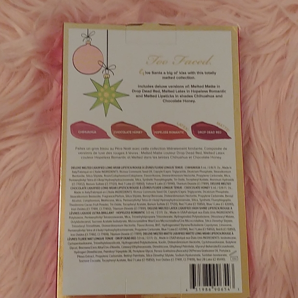 💖FIRM! TOO FACED UNDER THE KISSLETOE THE ULTIMATE LIPSTICK SET (DISCONTINUED) - Picture 6 of 8